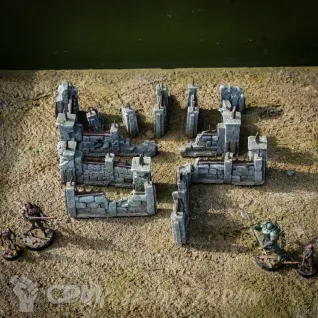 Описание картинки Набор - Кладбище ✠ TRENCH CRUSADE от Big Brain Terrain по цене 4 950руб | Свободный Рынок Миниатюр - СРМ