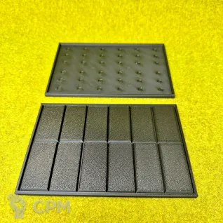 Описание картинки Movements tray для баз 25х50мм 6х2 (1шт) от Миниатюры и фигурки по цене 120руб | Свободный Рынок Миниатюр - СРМ