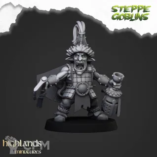 Описание картинки Steppe Goblin Hero от 3DPrintClub по цене 88руб | Свободный Рынок Миниатюр - СРМ