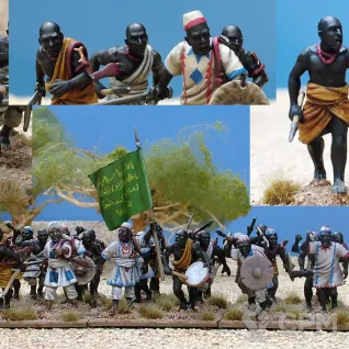 Описание картинки SA30  Sudanese Tribesmen 1881-1885 от Base 28 по цене 3 125руб | Свободный Рынок Миниатюр - СРМ