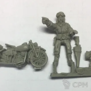 Описание картинки US Military Policeman on Harley Davidson motor cycle от  по цене 350руб | Свободный Рынок Миниатюр - СРМ