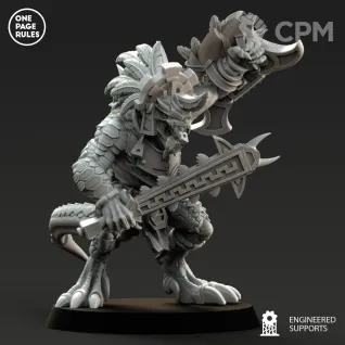 Описание картинки Saurus Guard Alpha, Icon Bearer, Wardrummer от Kapers Point по цене 582руб | Свободный Рынок Миниатюр - СРМ