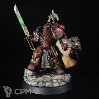 Описание картинки Blood Angels captain in gravis armour conversion от KoofWorkshop по цене 560руб | Свободный Рынок Миниатюр - СРМ
