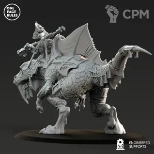 Описание картинки Skink Oracle on Troglodon от Kapers Point по цене 1 482руб | Свободный Рынок Миниатюр - СРМ