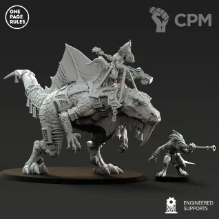 Описание картинки Skink Oracle on Troglodon от Kapers Point по цене 1 482руб | Свободный Рынок Миниатюр - СРМ