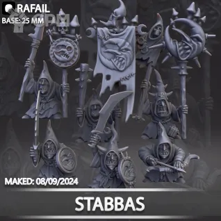 Описание картинки Moonclan Stabbas от Naggaroth Night по цене 200руб | Свободный Рынок Миниатюр - СРМ