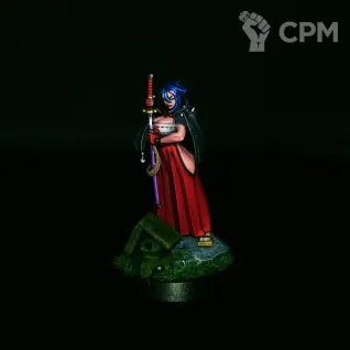Описание картинки Девушка Самурай от Waifu-Painting по цене 4 000руб | Свободный Рынок Миниатюр - СРМ
