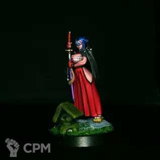 Описание картинки Девушка Самурай от Waifu-Painting по цене 4 000руб | Свободный Рынок Миниатюр - СРМ