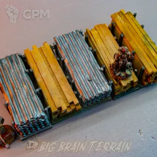 Описание картинки Строительные грузы ✠ TRENCH CRUSADE от Big Brain Terrain по цене 1 550руб | Свободный Рынок Миниатюр - СРМ