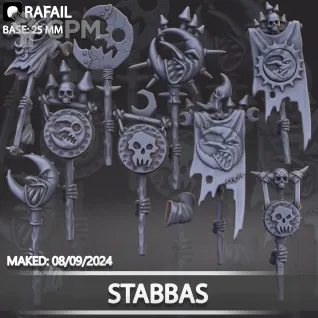 Описание картинки Moonclan Stabbas от Naggaroth Night по цене 200руб | Свободный Рынок Миниатюр - СРМ