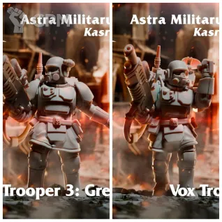 Описание картинки Kasrkin Kill Team от AxeL's Forge по цене 150руб | Свободный Рынок Миниатюр - СРМ