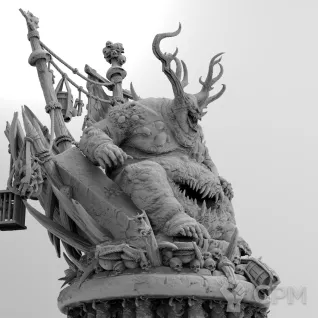 Описание картинки Ку'гат (Ku'gath) Чумной Отец (Plaguefather)  Great Unclean One от WastelandMiniatures по цене 3 400руб | Свободный Рынок Миниатюр - СРМ