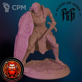 Описание картинки Человек паладин от Falgrim's_shop по цене 420руб | Свободный Рынок Миниатюр - СРМ