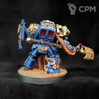 Описание картинки Librarian in Terminator Armour old original от Superguns по цене 2 800руб | Свободный Рынок Миниатюр - СРМ