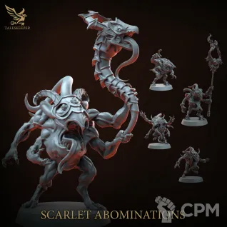 Описание картинки SCARLET ABOMINATIONS от Manufactorum76 по цене 1 500руб | Свободный Рынок Миниатюр - СРМ