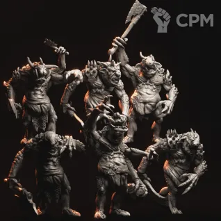 Описание картинки Chaos trolls от Daniilfedyakov по цене 1 340руб | Свободный Рынок Миниатюр - СРМ