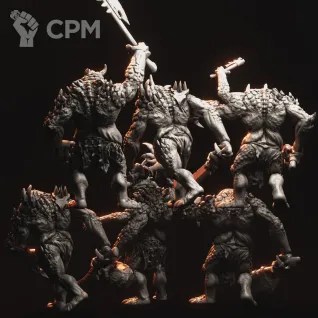 Описание картинки Chaos trolls от Daniilfedyakov по цене 1 340руб | Свободный Рынок Миниатюр - СРМ