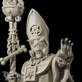 Описание картинки Trench Demonic Priest от Manufactorum76 по цене 200руб | Свободный Рынок Миниатюр - СРМ