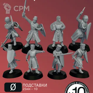 Описание картинки Рыцари 13 век | 13th Century Knights от W1L50n по цене 1 100руб | Свободный Рынок Миниатюр - СРМ