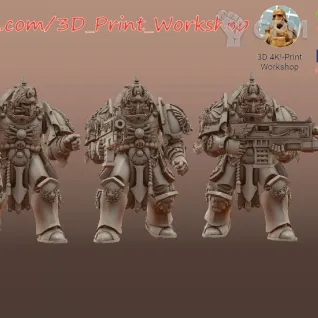 Описание картинки Кустодианцы стрелковые / Sagittarum Guard от 3Д печать миниатюр по цене 352руб | Свободный Рынок Миниатюр - СРМ