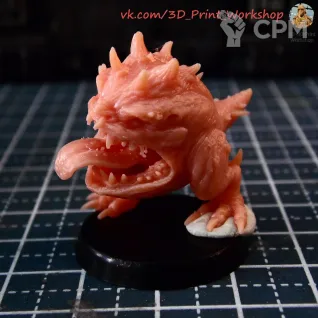 Описание картинки Cave Squig от 3Д печать миниатюр по цене 144руб | Свободный Рынок Миниатюр - СРМ