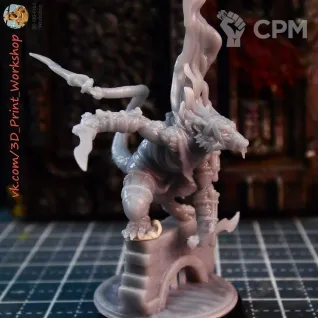 Описание картинки Skaven Deathmaster от 3Д печать миниатюр по цене 554руб | Свободный Рынок Миниатюр - СРМ