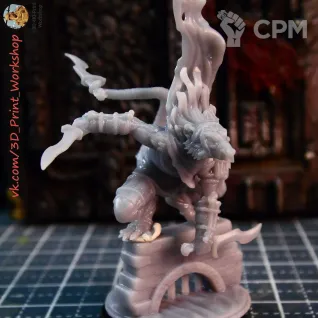 Описание картинки Skaven Deathmaster от 3Д печать миниатюр по цене 554руб | Свободный Рынок Миниатюр - СРМ