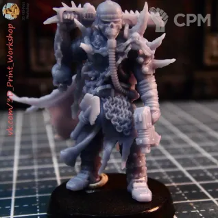 Описание картинки Командир Еретиков / Commander of the Heretics от 3D Print Workshop по цене 282руб | Свободный Рынок Миниатюр - СРМ