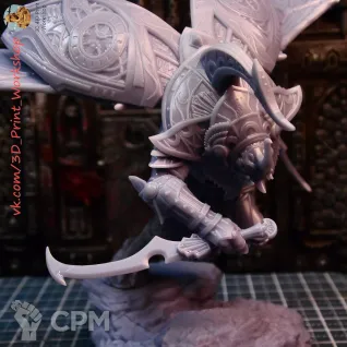 Описание картинки Tzeentch Daemon Prince от 3Д печать миниатюр по цене 2 000руб | Свободный Рынок Миниатюр - СРМ