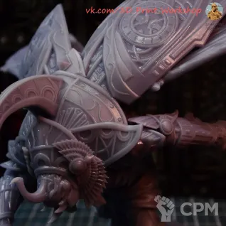 Описание картинки Tzeentch Daemon Prince от 3Д печать миниатюр по цене 2 000руб | Свободный Рынок Миниатюр - СРМ