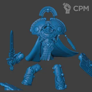 Описание картинки Ultramarines Praetor от Destr по цене 500руб | Свободный Рынок Миниатюр - СРМ