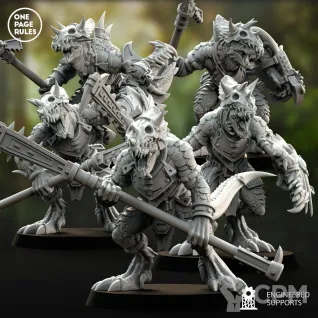 Описание картинки Saurus Guard (1 pcs) от 3Д печать миниатюр по цене 313руб | Свободный Рынок Миниатюр - СРМ