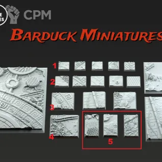 Описание картинки Базы/Подставки Saurian Starhost Квадратные 25мм от Barduck Miniatures по цене 669руб | Свободный Рынок Миниатюр - СРМ