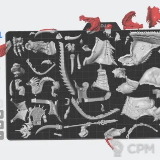 Описание картинки Saurus Oldblood on Carnosaur от White Rhino по цене 2 199руб | Свободный Рынок Миниатюр - СРМ