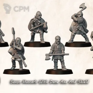 Описание картинки Saxon Huscarls With Dane Axes от Manufactorum76 по цене 960руб | Свободный Рынок Миниатюр - СРМ