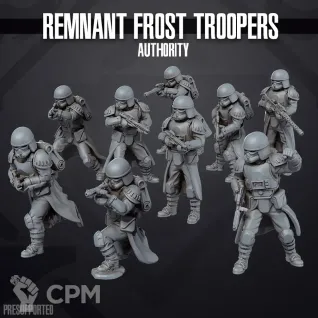 Описание картинки Remnant Frost Troopers от PocketSized Prints по цене 1 000руб | Свободный Рынок Миниатюр - СРМ