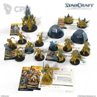 Описание картинки StarCraft: Protoss Starter Set Founders Edition (предзаказ) от Mini Wargame по цене 12 950руб | Свободный Рынок Миниатюр - СРМ