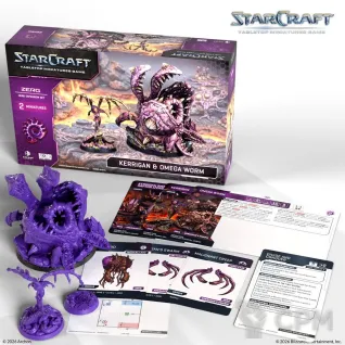 Описание картинки StarCraft: Kerrigan &amp; Omega Worm - Zerg - Hero Expansion Set (предзаказ) от Mini Wargame по цене 4 950руб | Свободный Рынок Миниатюр - СРМ