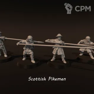 Описание картинки Scottish pikemen от Recruiter по цене 750руб | Свободный Рынок Миниатюр - СРМ
