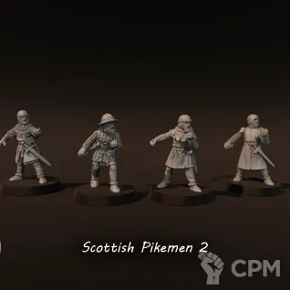 Описание картинки Scottish pikemen 2 от Recruiter по цене 750руб | Свободный Рынок Миниатюр - СРМ