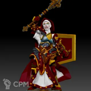 Описание картинки Warrior Priest of Sigmar от MrMetalHorror по цене 350руб | Свободный Рынок Миниатюр - СРМ