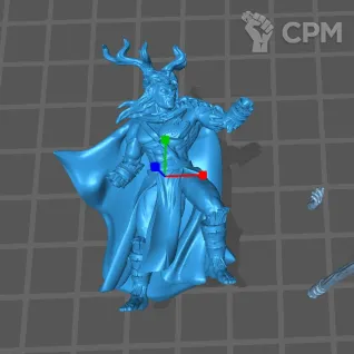 Описание картинки Male Warlock от Северная печать по цене 180руб | Свободный Рынок Миниатюр - СРМ