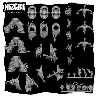 Описание картинки Deep shroud, guard of Mthulus multipart set от 3Д-Печка по цене 1 000руб | Свободный Рынок Миниатюр - СРМ