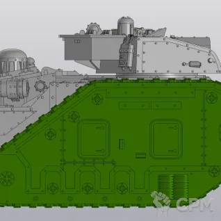 Описание картинки Leman Russ battle tank Mars Alpha pattern upgraid kit scan от Хижина Мопса по цене 2 000руб | Свободный Рынок Миниатюр - СРМ