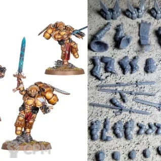 Описание картинки Sanguinary Guard от 3Д-Печка по цене 750руб | Свободный Рынок Миниатюр - СРМ