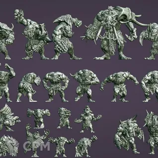 Описание картинки Savage Orc Team от 3Д-Печка по цене 3 060руб | Свободный Рынок Миниатюр - СРМ