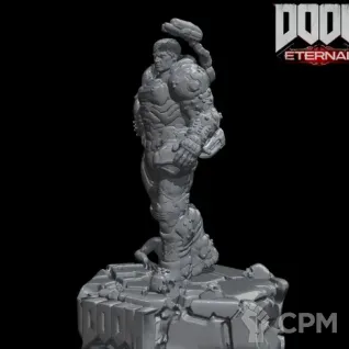 Описание картинки Doom slayer Doomguy Думгай Doom eternal от Кира по цене 3 500руб | Свободный Рынок Миниатюр - СРМ
