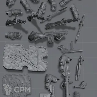 Описание картинки Cadaver Corps Infantry от Подземный человек по цене 510руб | Свободный Рынок Миниатюр - СРМ
