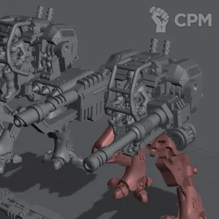 Описание картинки 3 IMPERIAL SENTINEL Катачанский Синтенель с девушкой пилотом от Подземный человек по цене 3 200руб | Свободный Рынок Миниатюр - СРМ