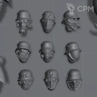 Описание картинки Cadaver Corps Biker Cavalry (4 миниатюры) от Подземный человек по цене 1 340руб | Свободный Рынок Миниатюр - СРМ